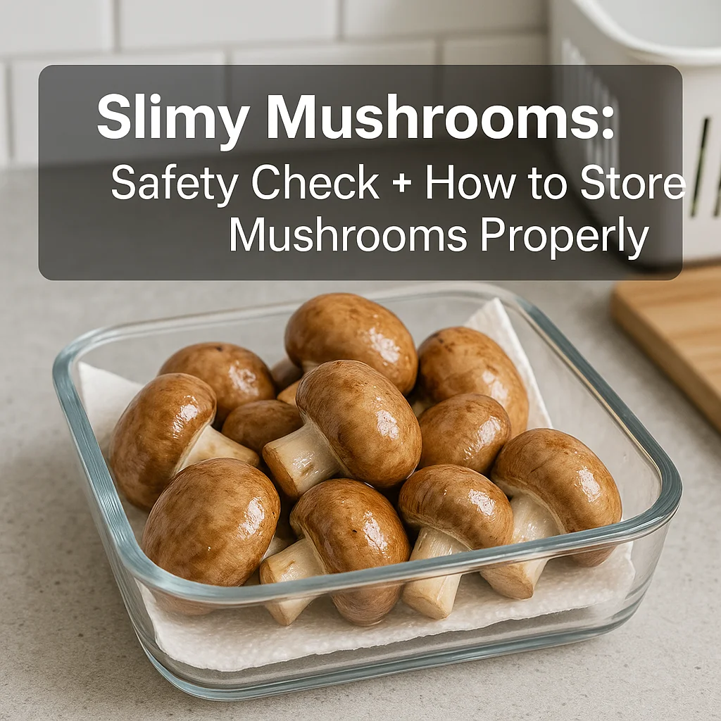 Slimy Mushrooms: Safety Check + How to Store Mushrooms Properly