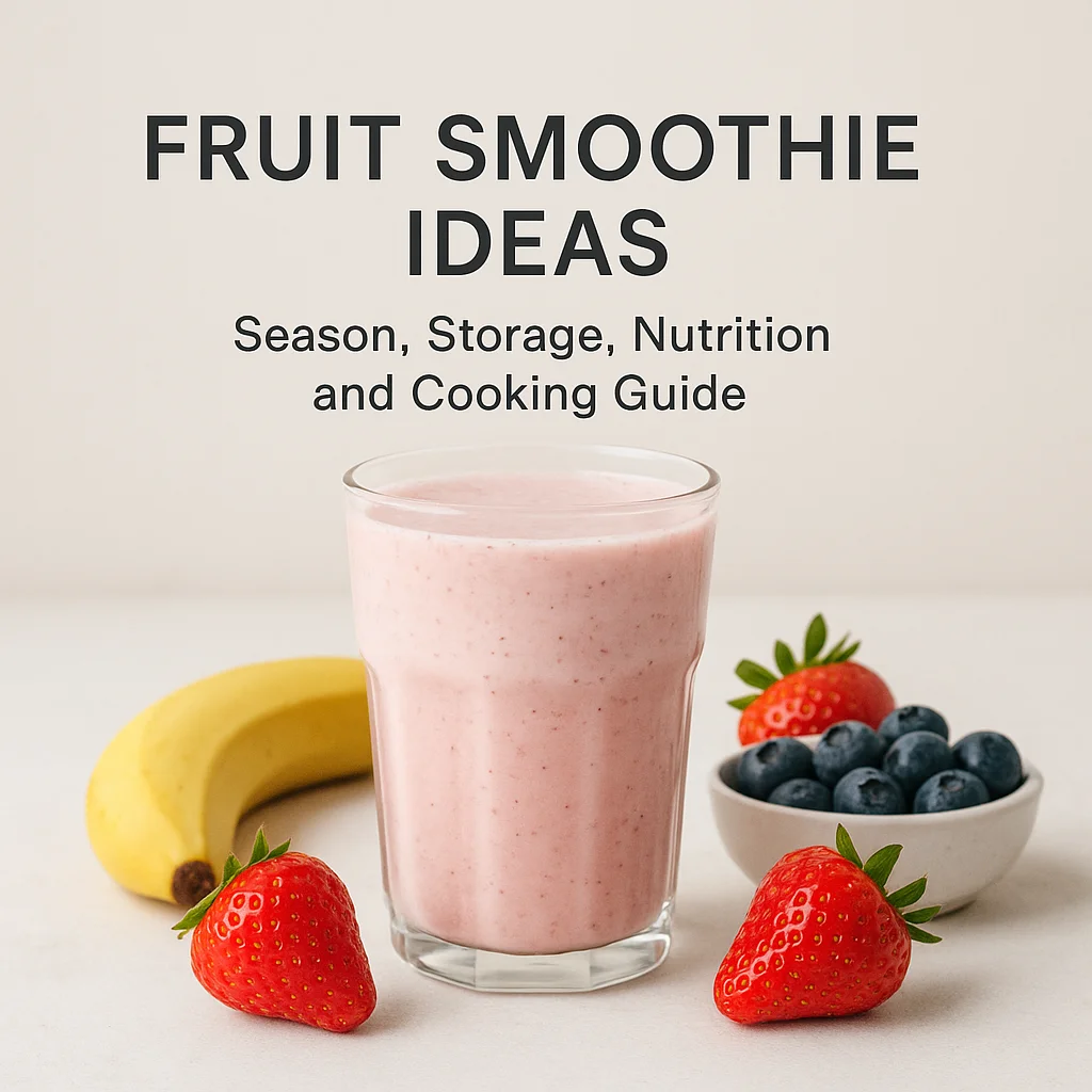 Fruit Smoothie Ideas: Season, Storage, Nutrition, and Cooking Guide