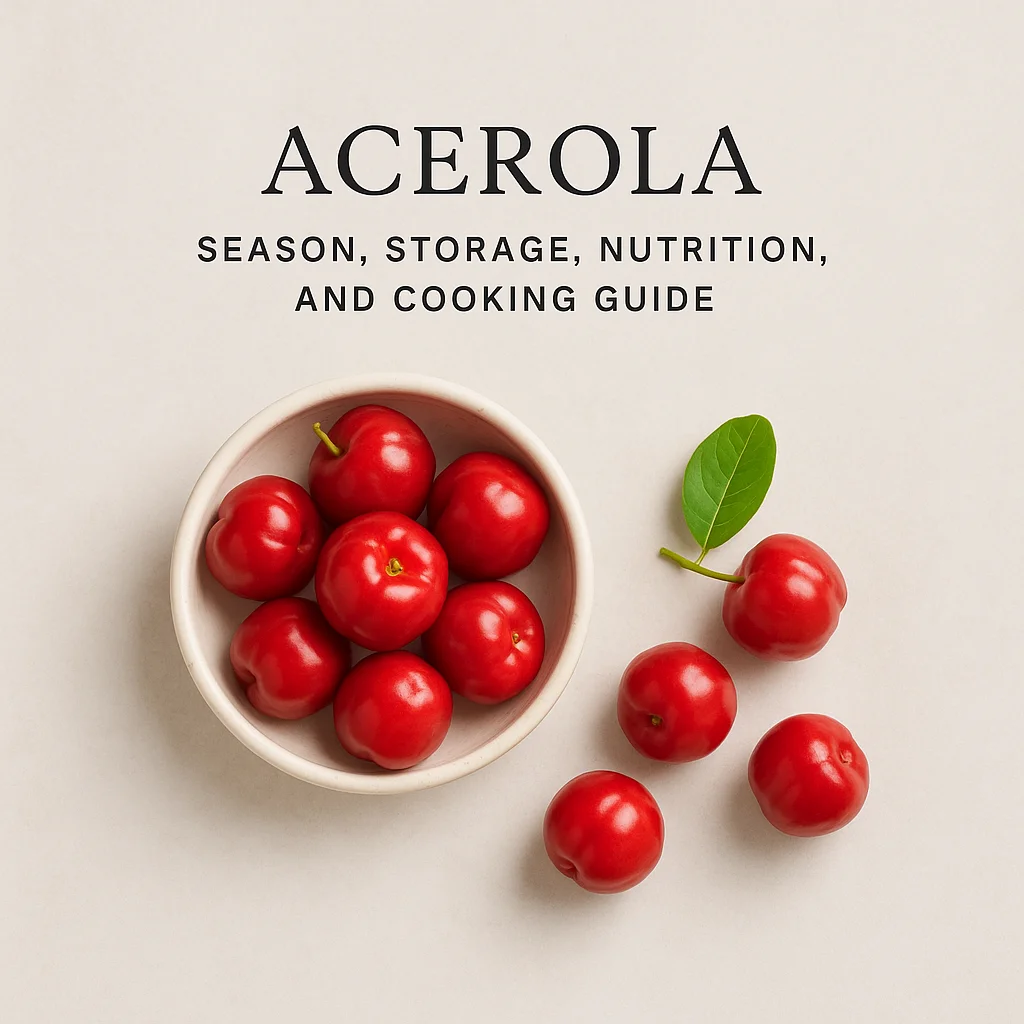 Acerola: Season, Storage, Nutrition, and Cooking Guide