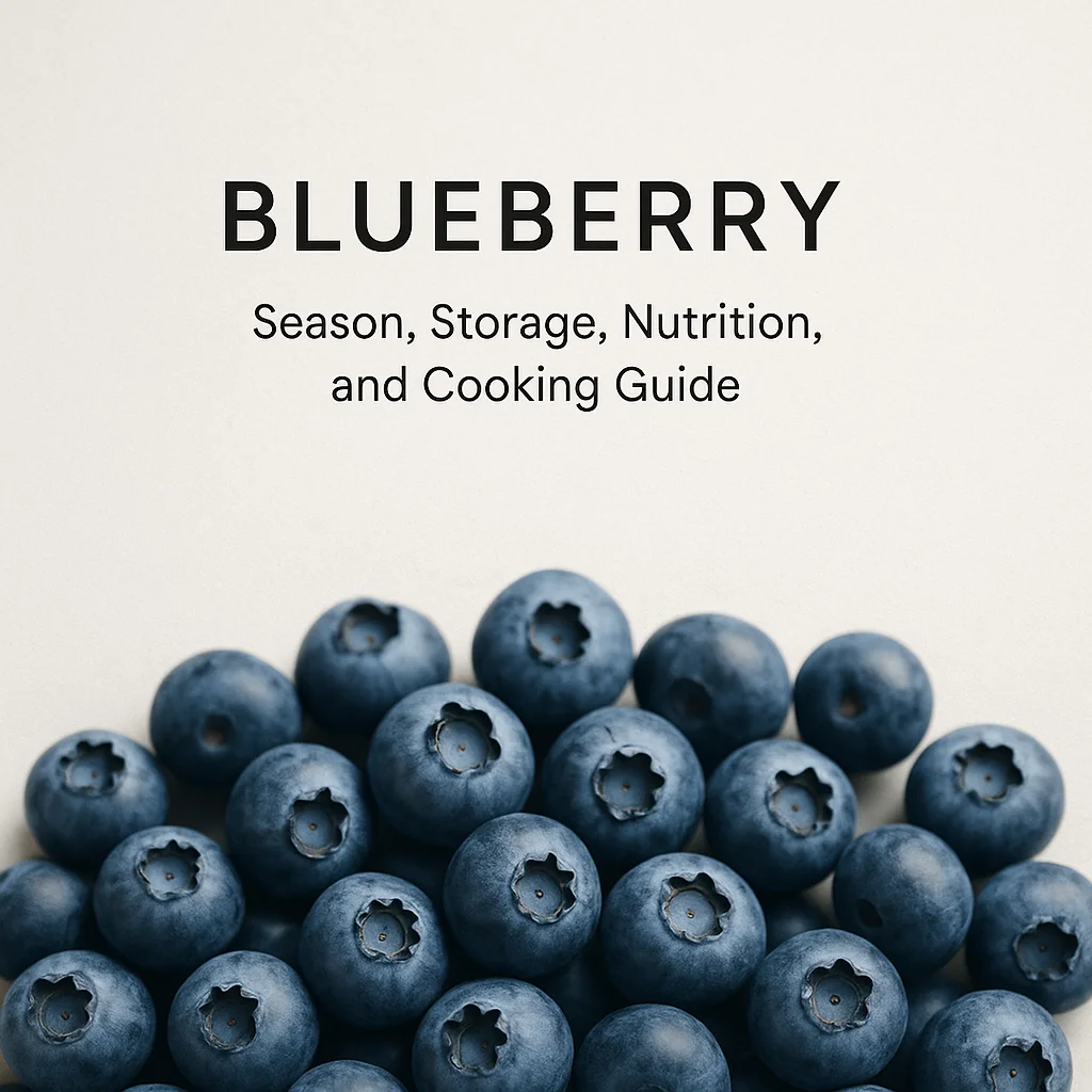 Blueberry: Season, Storage, Nutrition, and Cooking Guide