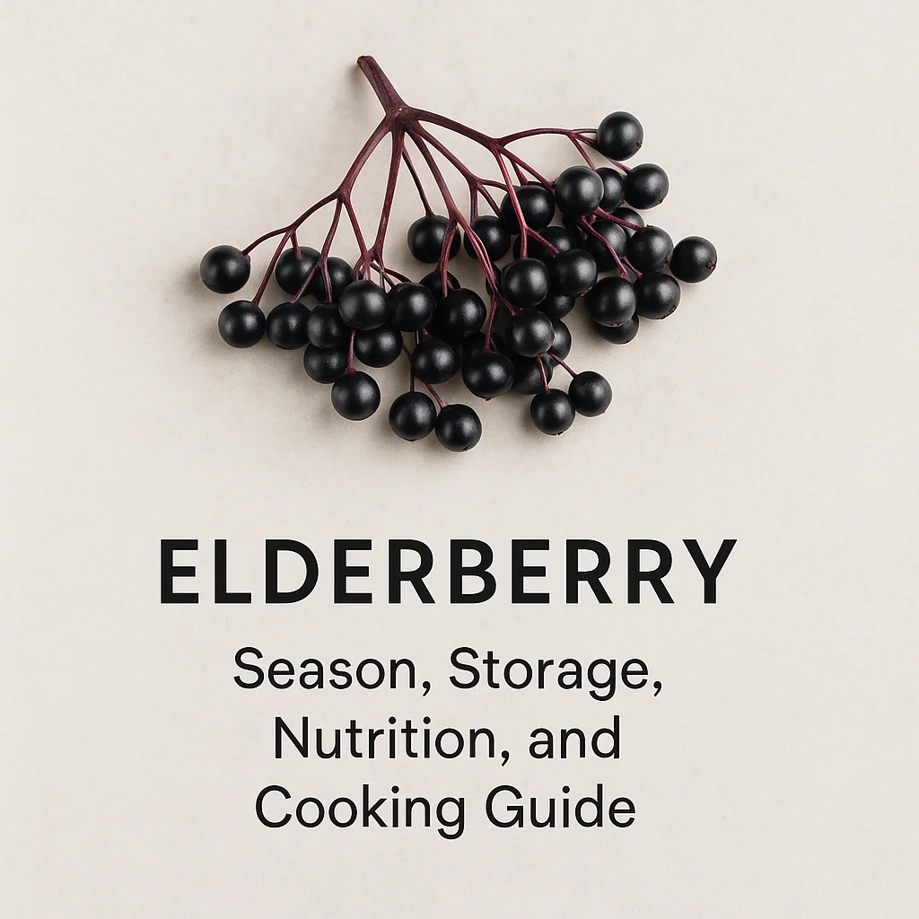 Elderberry: Season, Storage, Nutrition, and Cooking Guide