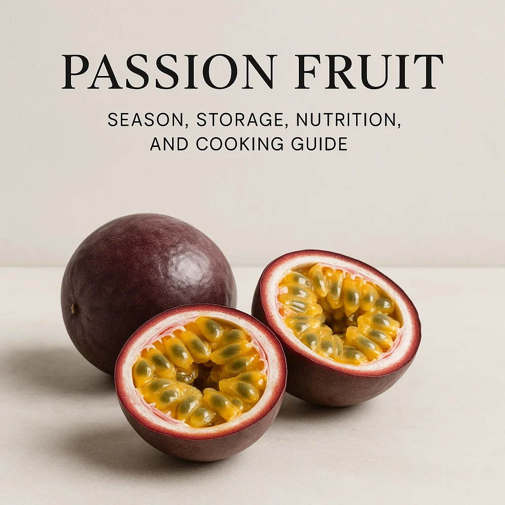Passion Fruit: Season, Storage, Nutrition, and Cooking Guide