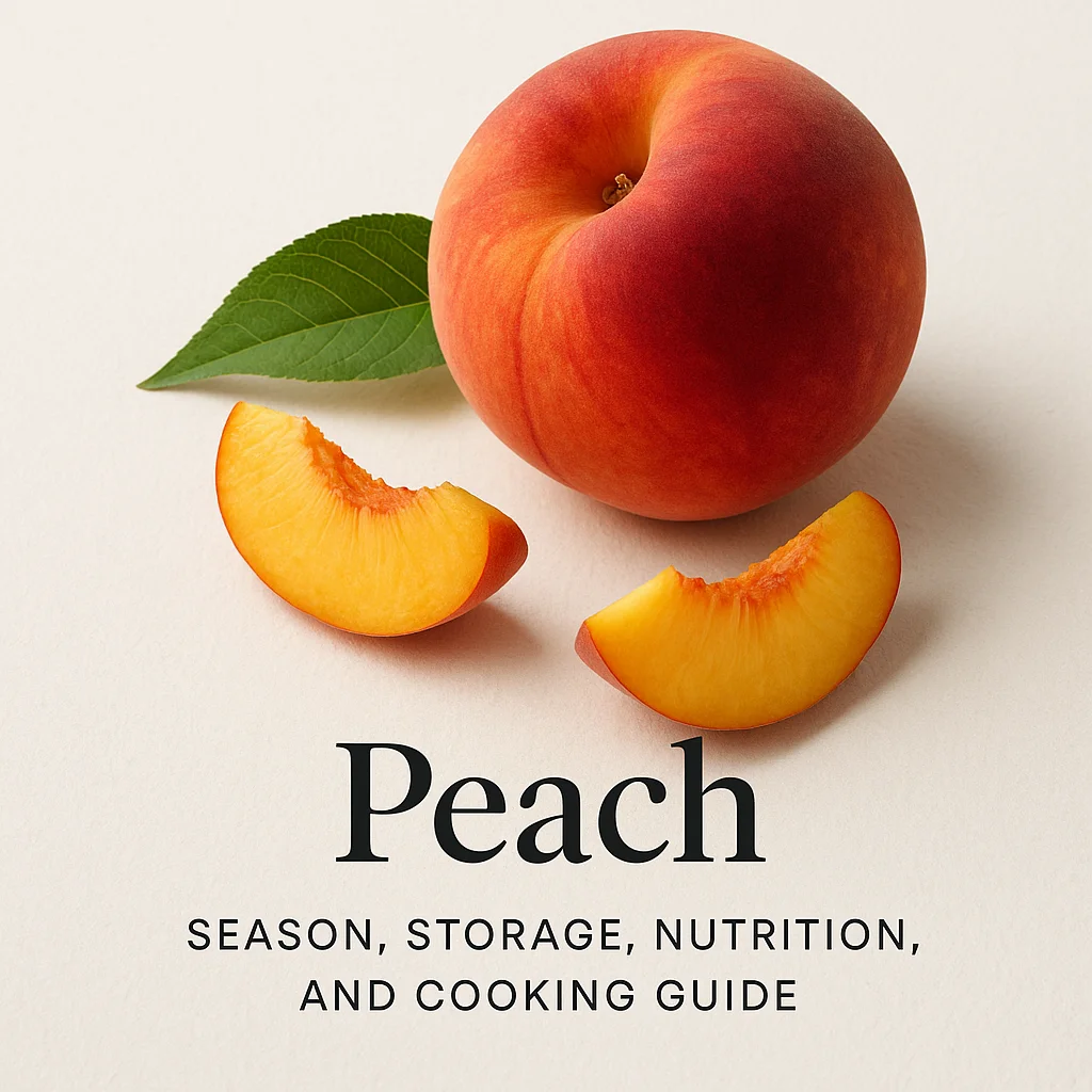 Peach: Season, Storage, Nutrition, and Cooking Guide
