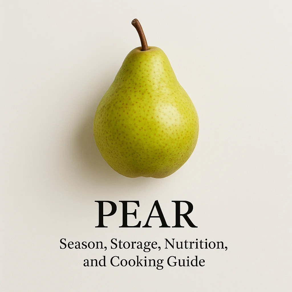 Pear: Season, Storage, Nutrition, and Cooking Guide