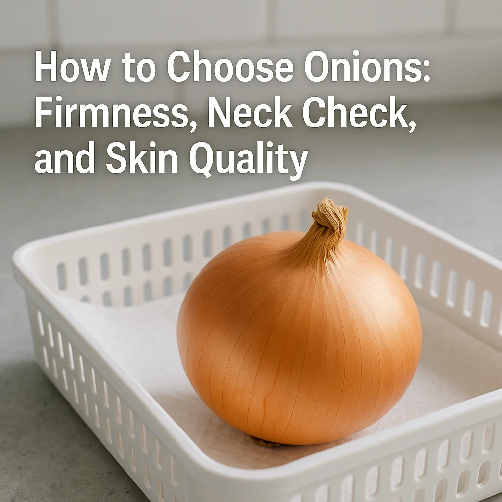 How to Choose Onions: Firmness, Neck Check, and Skin Quality