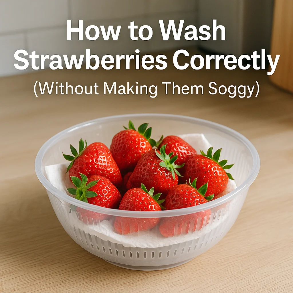 How to Wash Strawberries Correctly (Without Making Them Soggy)