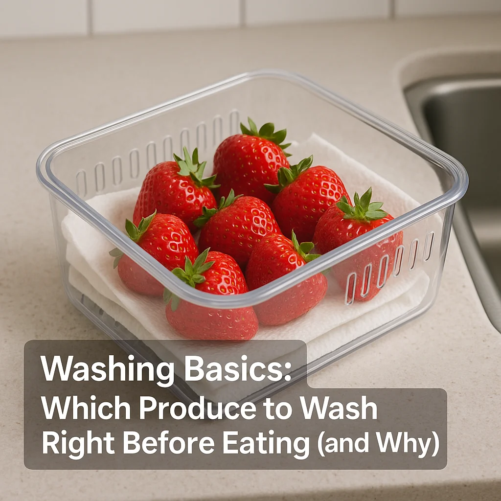 Washing Basics: Which Produce to Wash Right Before Eating (and Why)