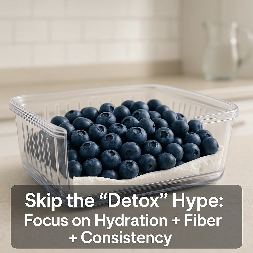 Skip the “Detox” Hype: Focus on Hydration + Fiber + Consistency