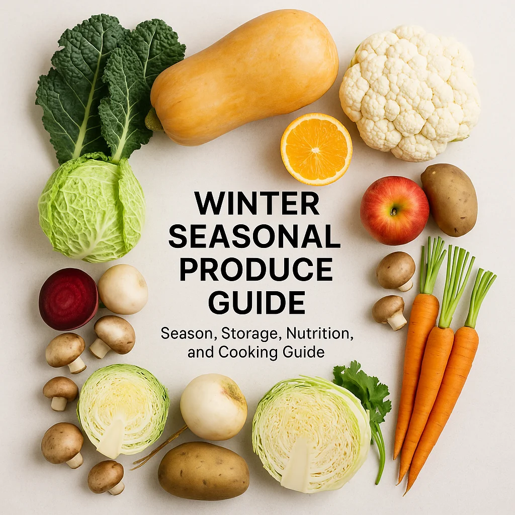 Winter Seasonal Produce Guide: Season, Storage, Nutrition, and Cooking Guide