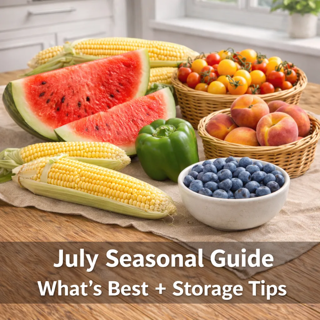 July Seasonal Produce Guide: What’s Best + Storage Tips
