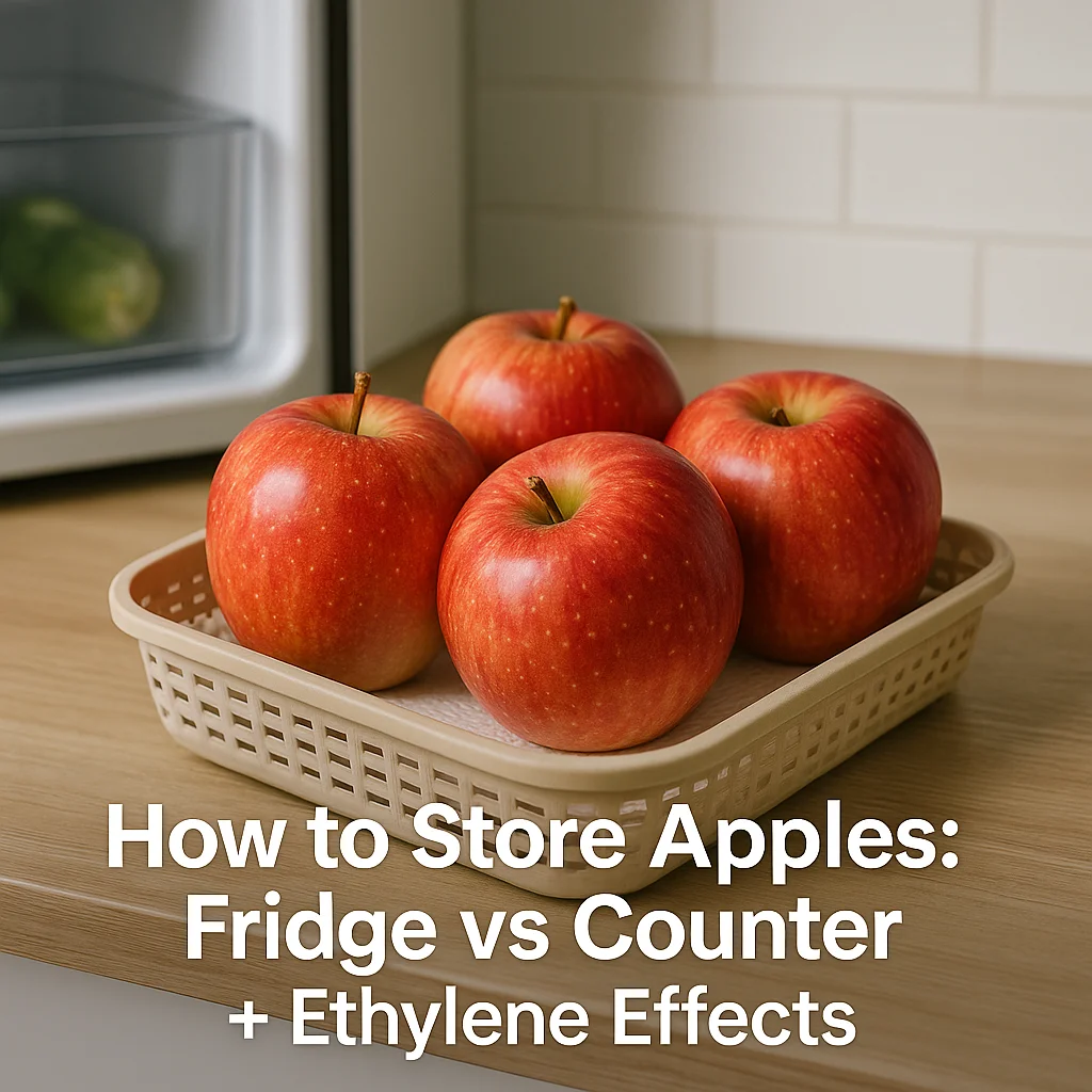 How to Store Apples: Fridge vs Counter + Ethylene Effects