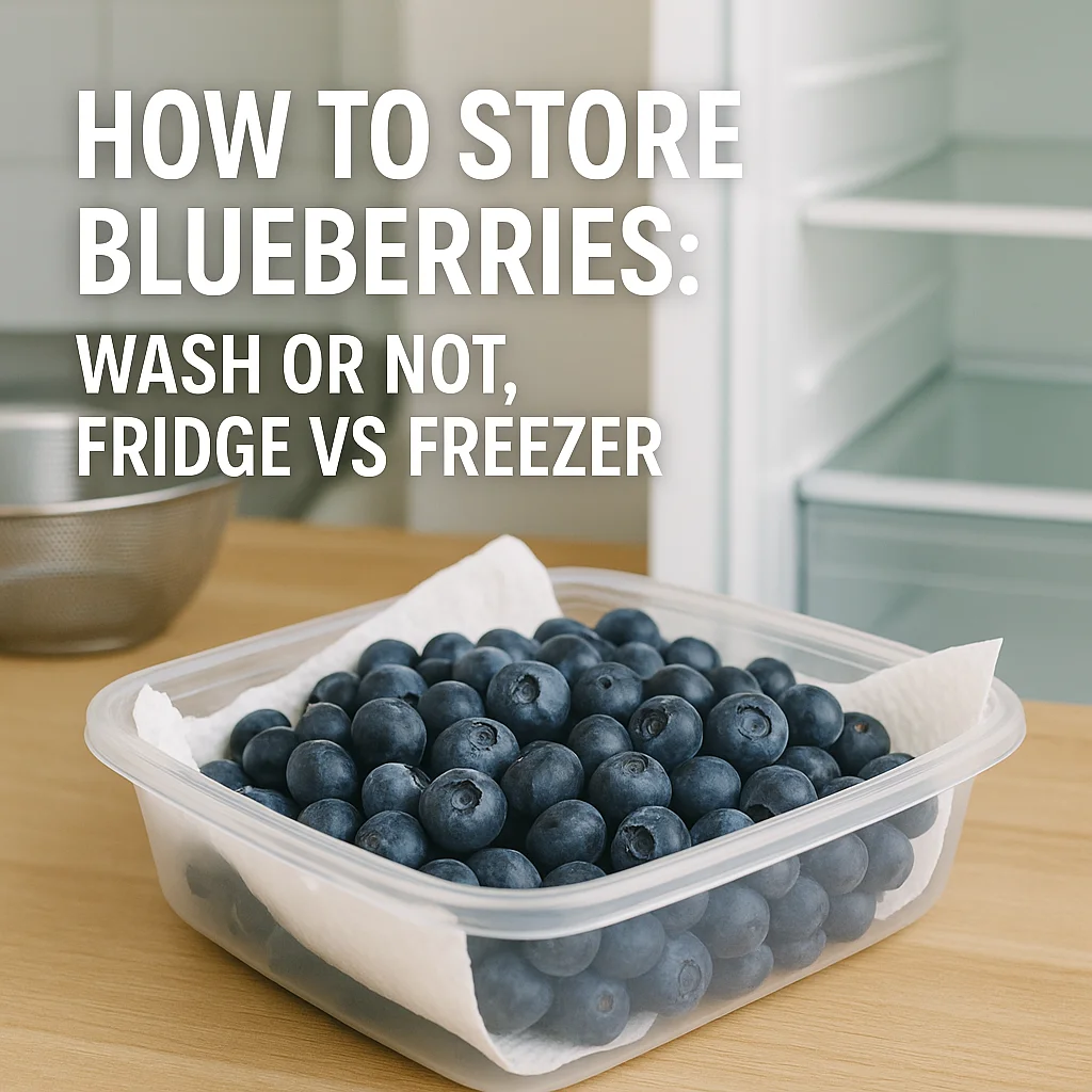 How to Store Blueberries: Wash or Not, Fridge vs Freezer