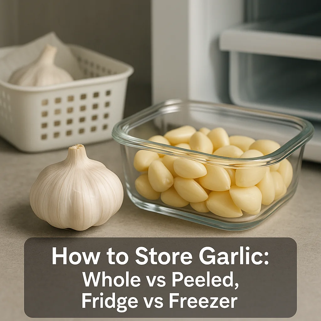How to Store Garlic: Whole vs Peeled, Fridge vs Freezer