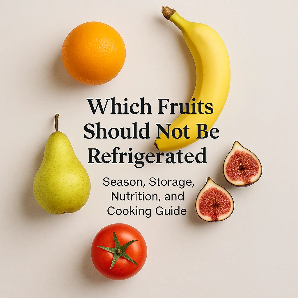 Which Fruits Should Not Be Refrigerated: Season, Storage, Nutrition, and Cooking Guide