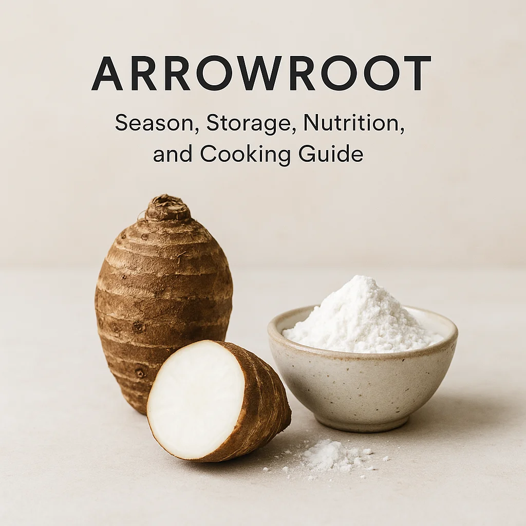Arrowroot: Season, Storage, Nutrition, and Cooking Guide