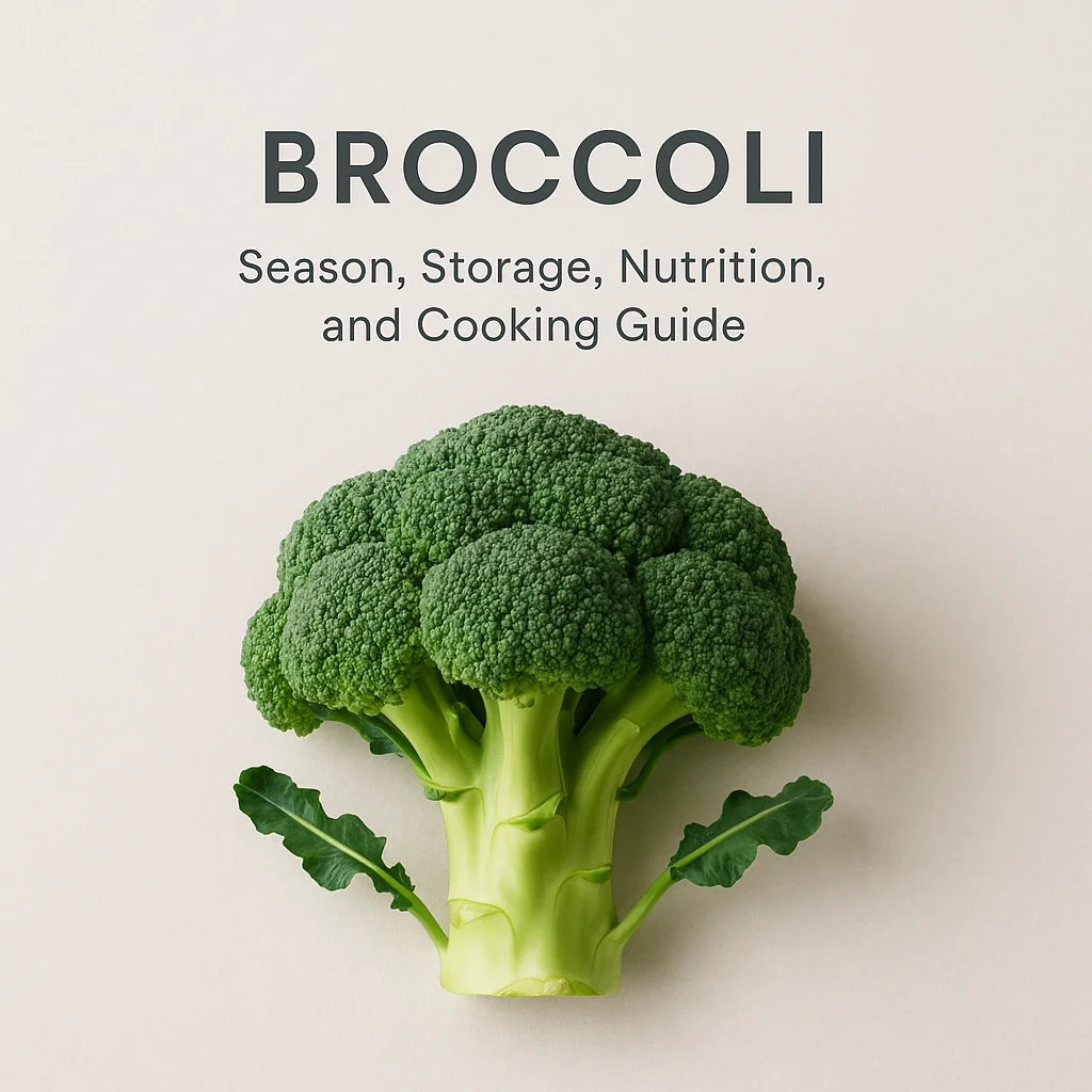 Broccoli: Season, Storage, Nutrition, and Cooking Guide