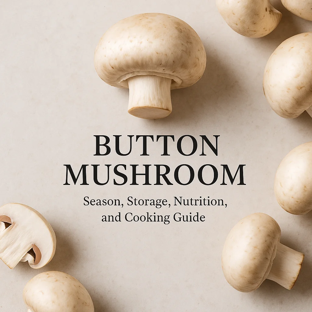 Button Mushroom: Season, Storage, Nutrition, and Cooking Guide