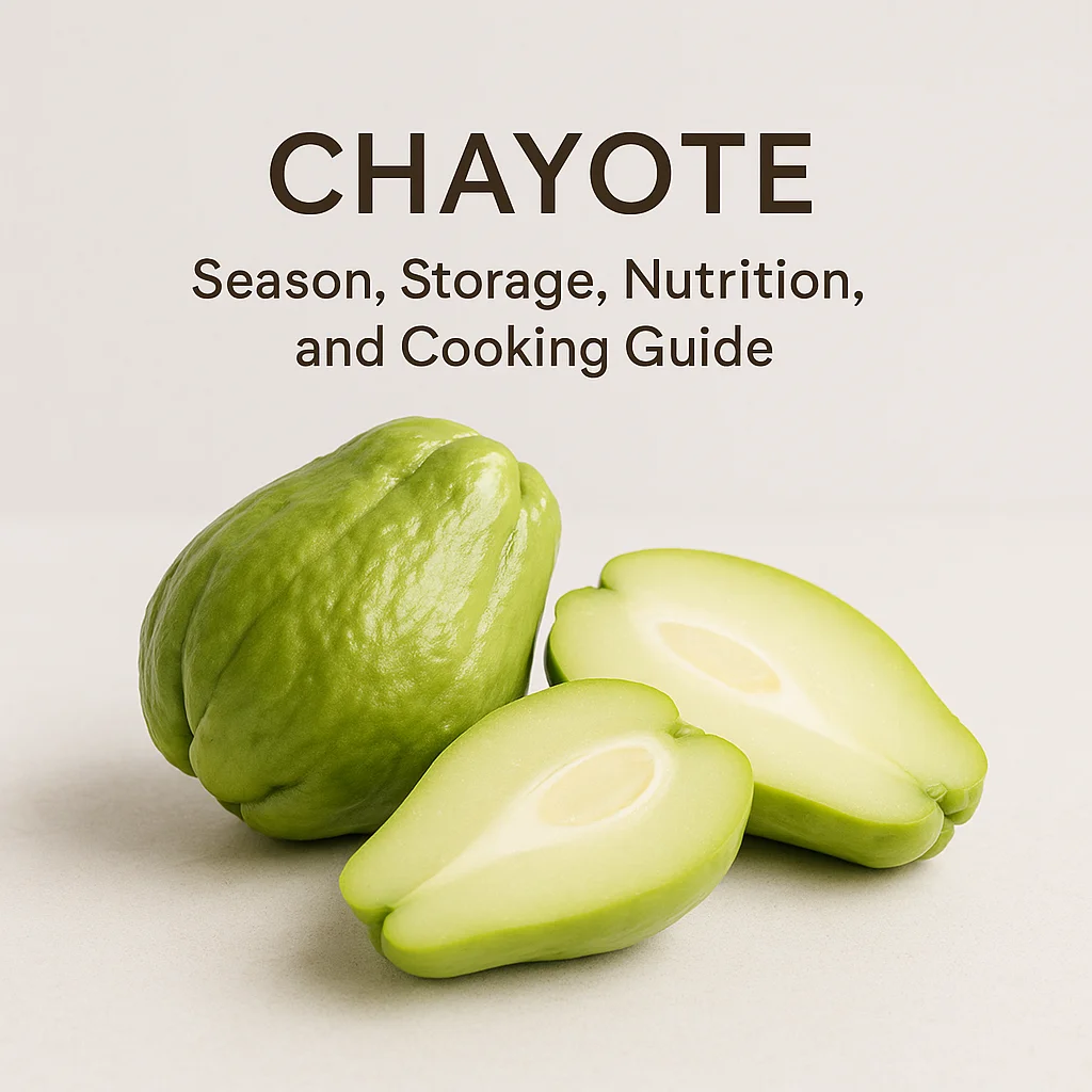 Chayote: Season, Storage, Nutrition, and Cooking Guide