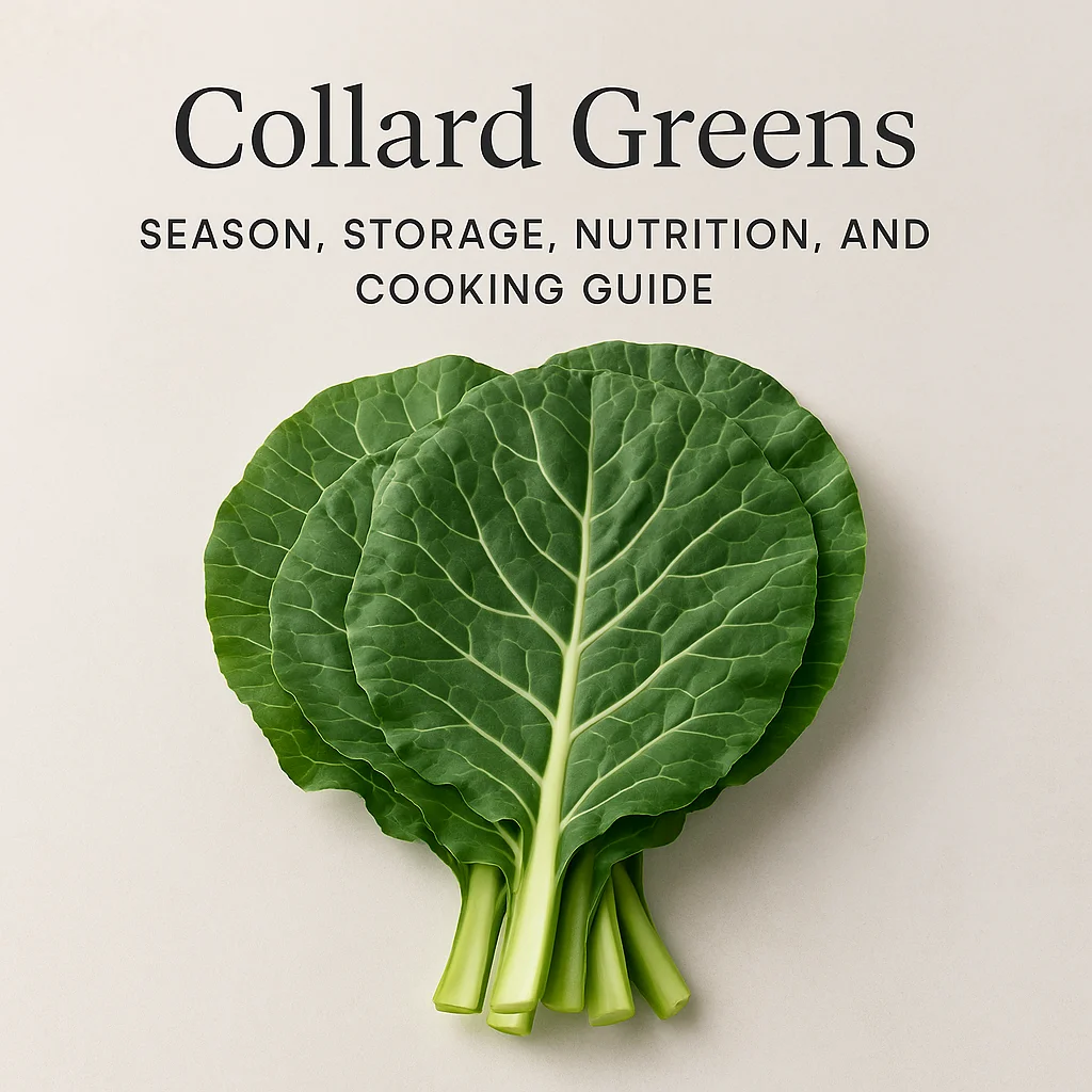 Collard Greens: Season, Storage, Nutrition, and Cooking Guide