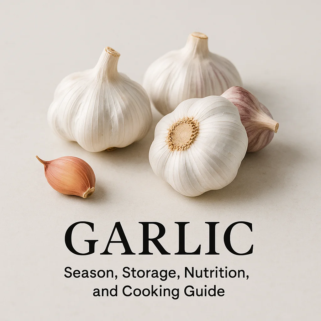 Garlic: Season, Storage, Nutrition, and Cooking Guide