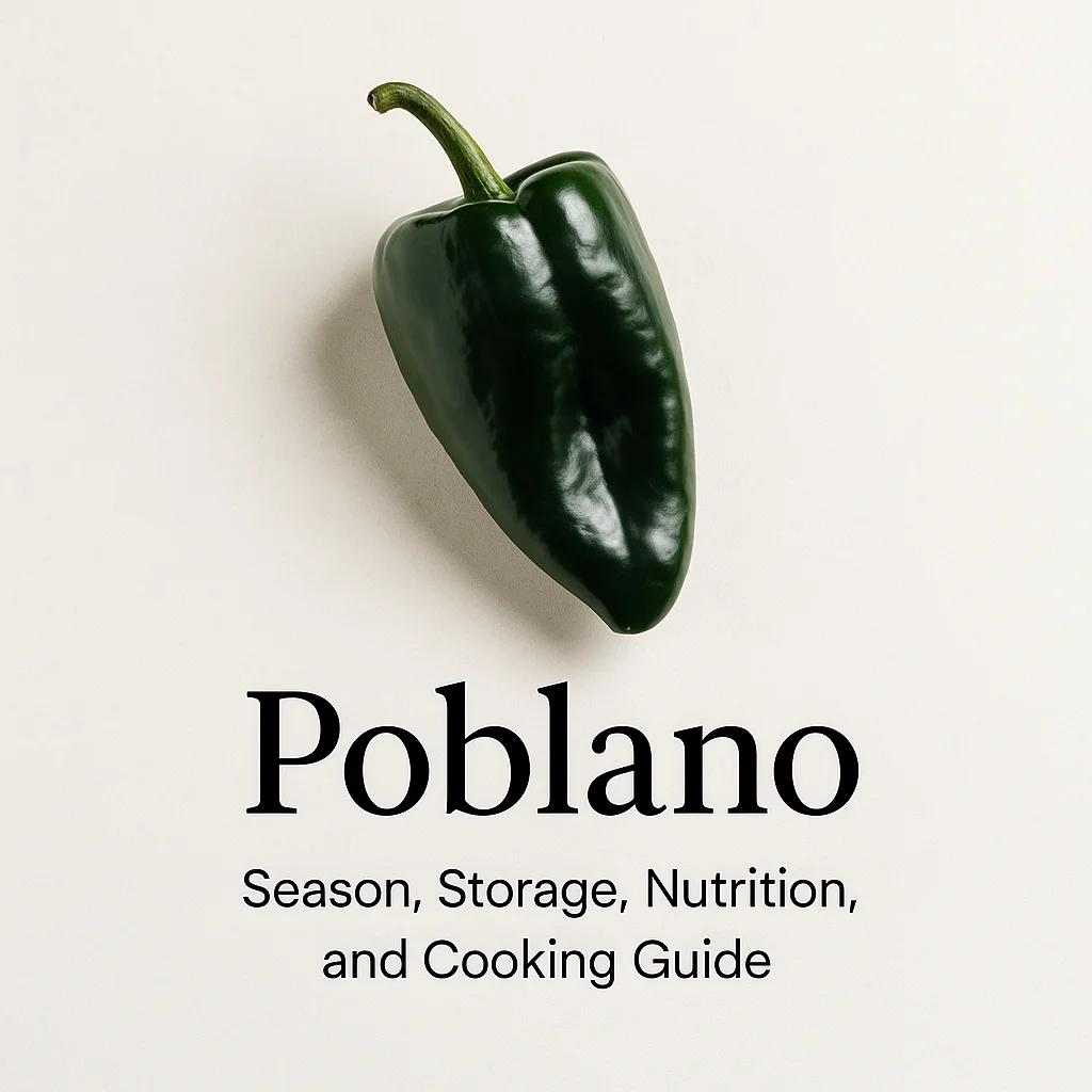 Poblano: Season, Storage, Nutrition, and Cooking Guide