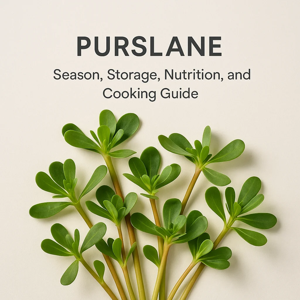 Purslane: Season, Storage, Nutrition, and Cooking Guide