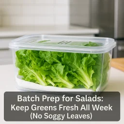 Batch Prep For Salads Keep Greens Fresh All Week No Soggy Leaves