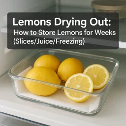 Lemons Drying Out How To Store Lemons For Weeks Slices Juice Freezing