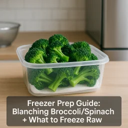 Freezer Prep Guide Blanching Broccoli Spinach What To Freeze Raw