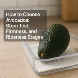 How To Choose Avocados Stem Test Firmness And Ripeness Stages