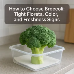 How To Choose Broccoli Tight Florets Color And Freshness Signs
