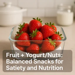 Fruit Yogurt Nuts Balanced Snacks For Satiety And Nutrition