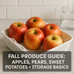 Fall Produce Guide Apples Pears Sweet Potatoes Storage Basics