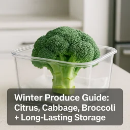 Winter Produce Guide Citrus Cabbage Broccoli Long Lasting Storage