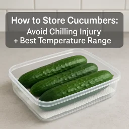 How To Store Cucumbers Avoid Chilling Injury Best Temperature Range