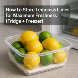How To Store Lemons Limes For Maximum Freshness Fridge Freezer